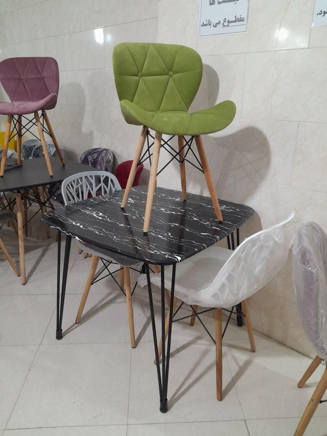 میزوصندلی پایه چوب وفلز شانار/shanar|میز و صندلی غذاخوری|گرگان, |دیوار