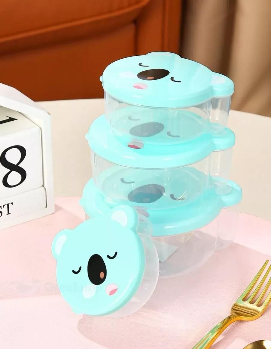 ظرف غذای چهار عددی کودک|ظروف نگهدارنده، پلاستیکی، یکبارمصرف|ارومیه, |دیوار