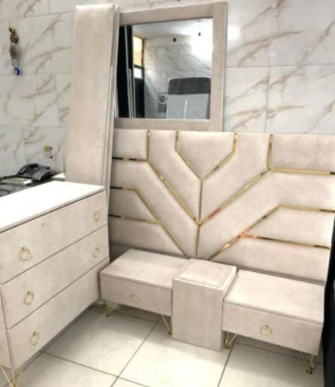 سرویس خواب پارچه ای|تخت و سرویس خواب|بندر گناوه, |دیوار