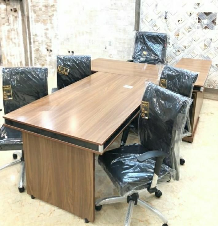 میز مدیریت با کنفرانس لبه دوبل|مبلمان اداری|رشت, پیرکلاچای|دیوار