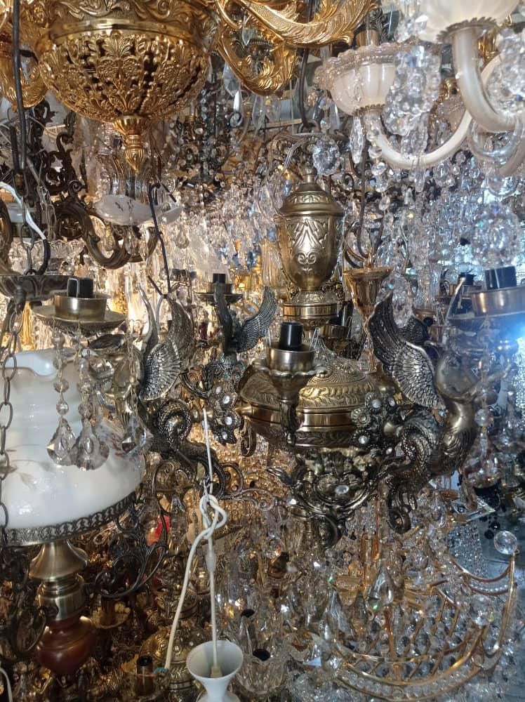 خریدار و فروش لوستر برنزی/آبکاری و...تمام نقاط|لوستر و چراغ آویز|تهران, ستارخان|دیوار