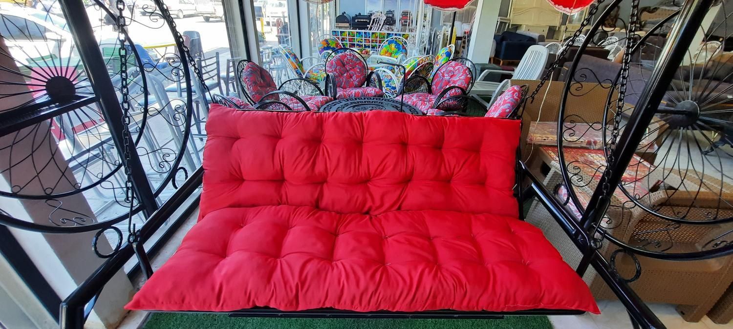 تاب ۳نفره باغ فضای باز.تاب باغی،چتر،فوتبال دستی|اسباببازی|دزفول, |دیوار