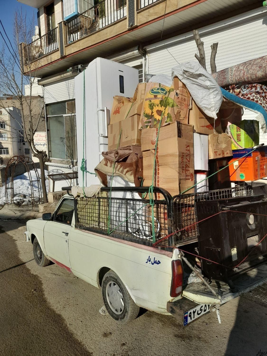 اتوبارباربری بومهن کارگرخالی وانت بار نیسان خاور|خدمات حمل و نقل|بومهن, |دیوار