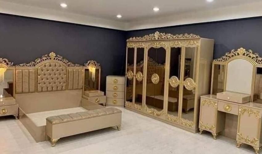 سرویس خواب عربی وتختخواب سلطنتی مدل تاج با هدیه|تخت و سرویس خواب|مشهد, مهدی آباد|دیوار