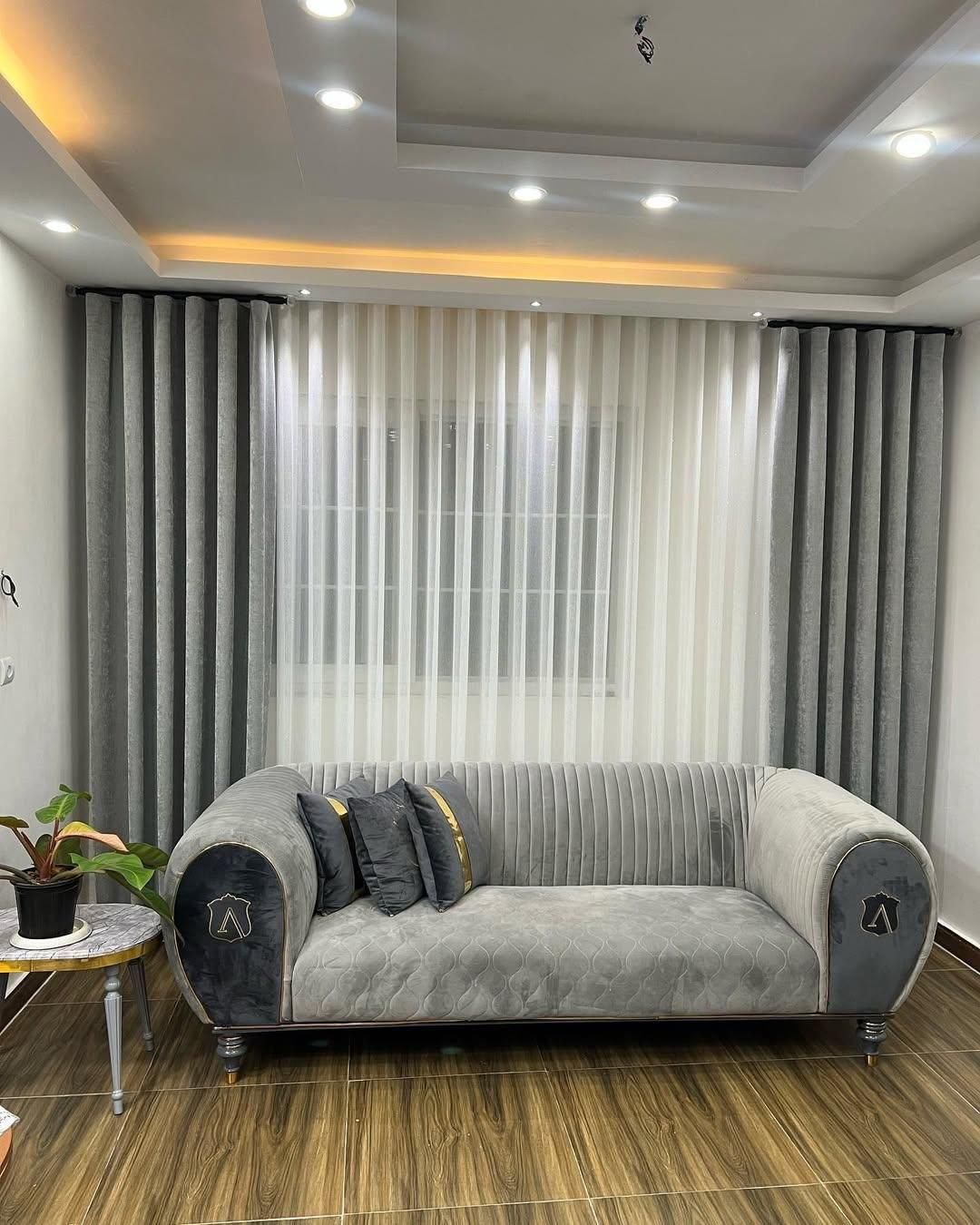 پرده ۱۱۰ طاهر ( مینیمال ورتیکال پانچ زبرا )|پرده، رانر، رومیزی|تبریز, |دیوار