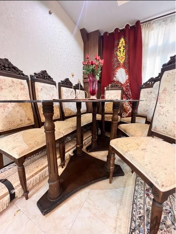 میز نهار خوری ۸ نفره شیشه ای|میز و صندلی غذاخوری|اصفهان, جوزدان|دیوار
