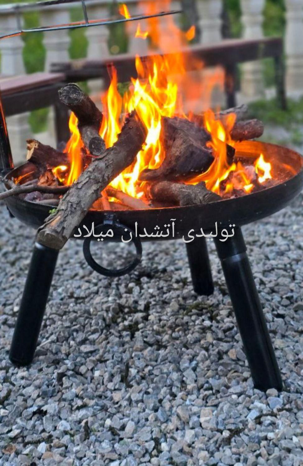 آتشدان هیزمی ضخیم آتشکده گازی ویلایی زغالی|بخاری، هیتر، شومینه|تهران, افسریه جنوبی|دیوار