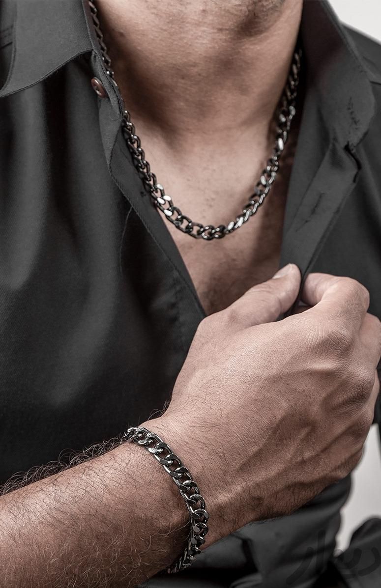 نیم ست دستبند و گردنبند مردانه کارتیر مدل Cartier|بدلیجات|تهران, ونک|دیوار