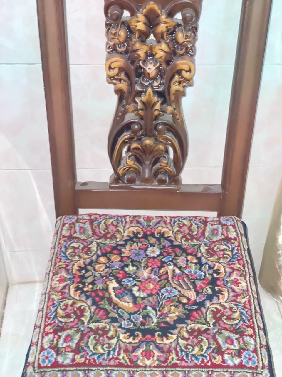 مبل قالی صندلی قالی دست باف|مبلمان خانگی و میز عسلی|کرمان, |دیوار