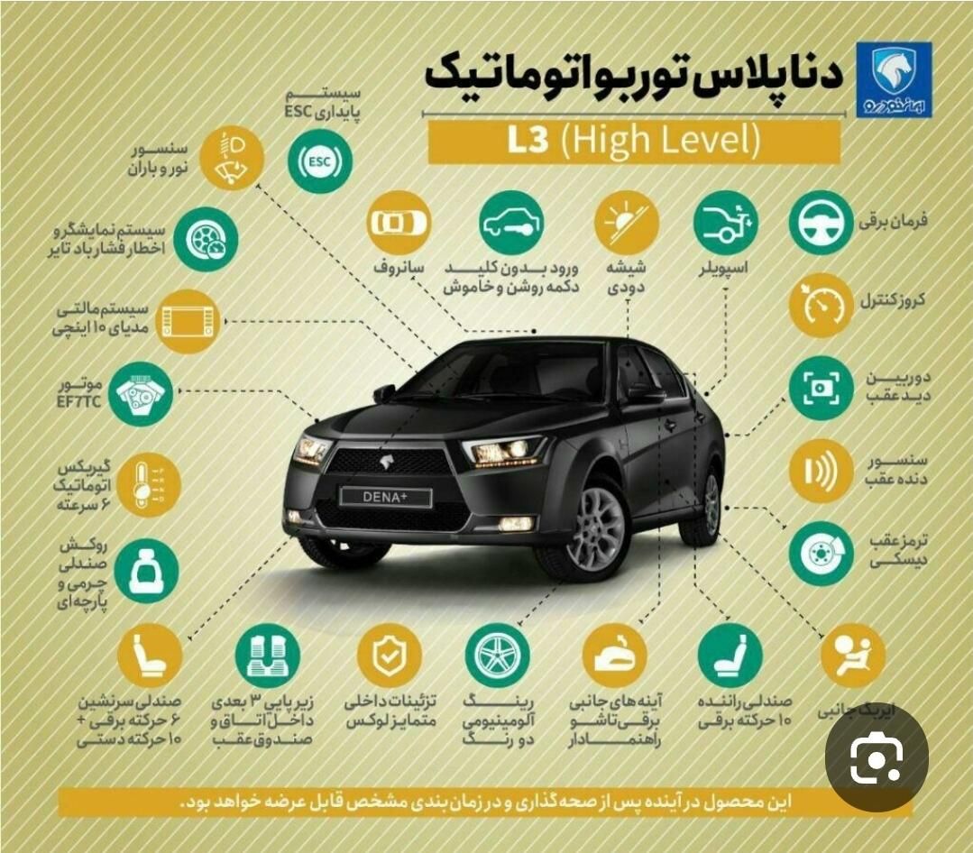 دنا پلاس توربواتوماتیک،آپشنال مدل ۱۴۰۳|خودرو سواری و وانت|تهران, تهران‌نو|دیوار