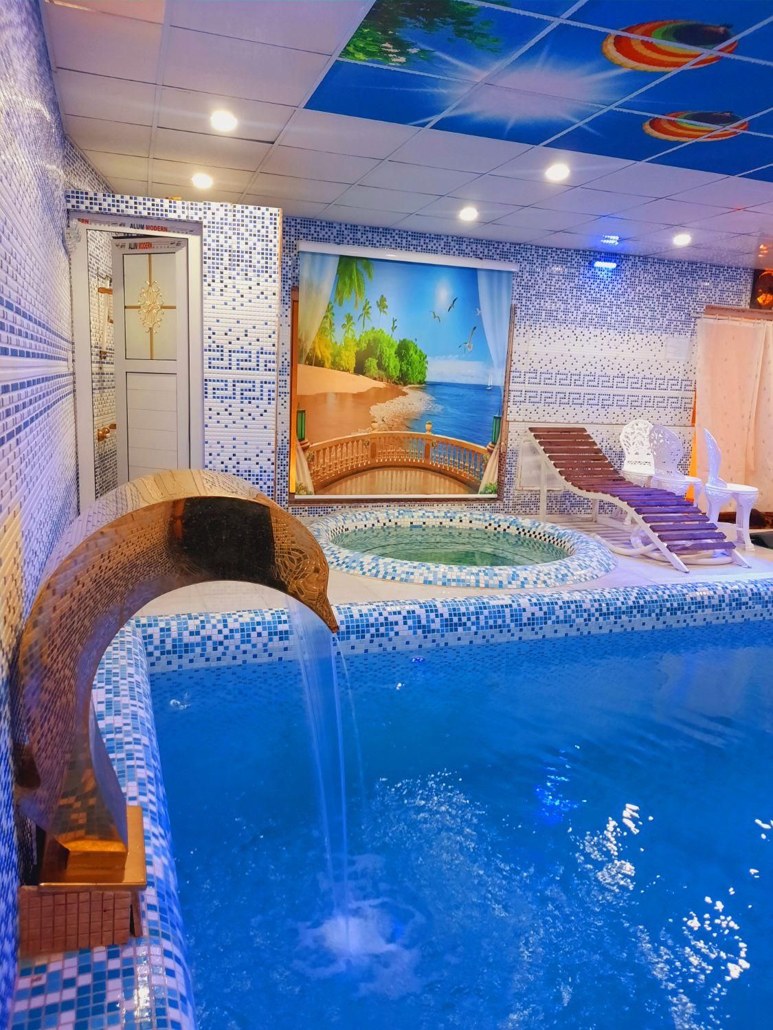 اجاره باغ استخر آبگرم جکوزی دار|اجارهٔ کوتاهمدت ویلا و باغ|گلبهار, شهر جدید گلبهار|دیوار