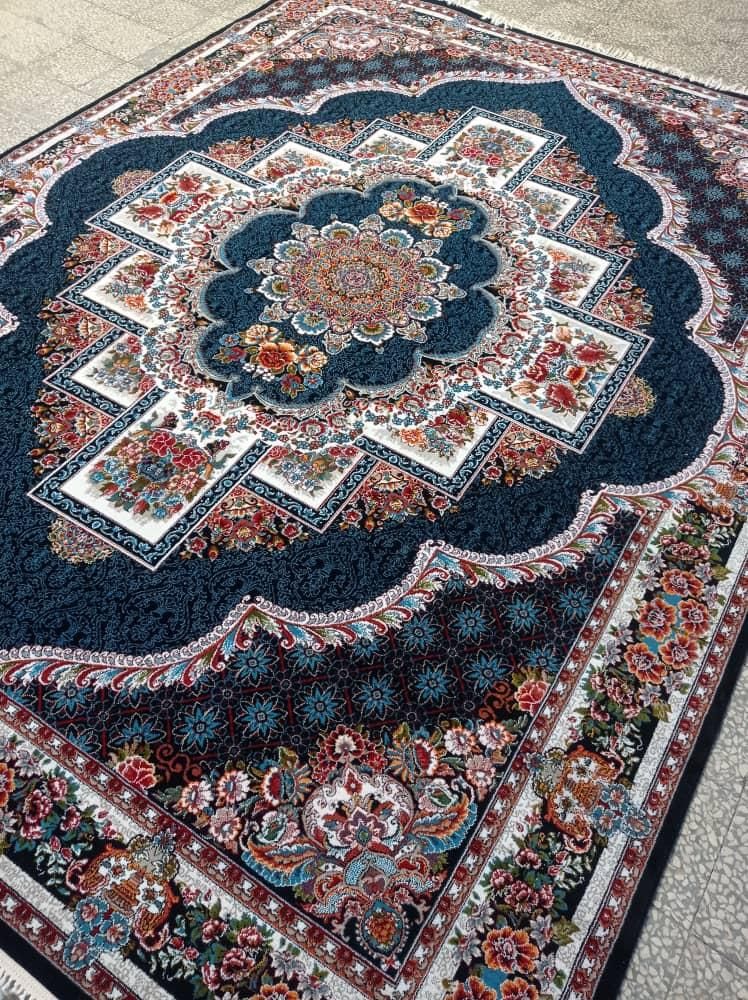 فرش زیبای دلاریس سرمه ای|فرش|ورامین, |دیوار