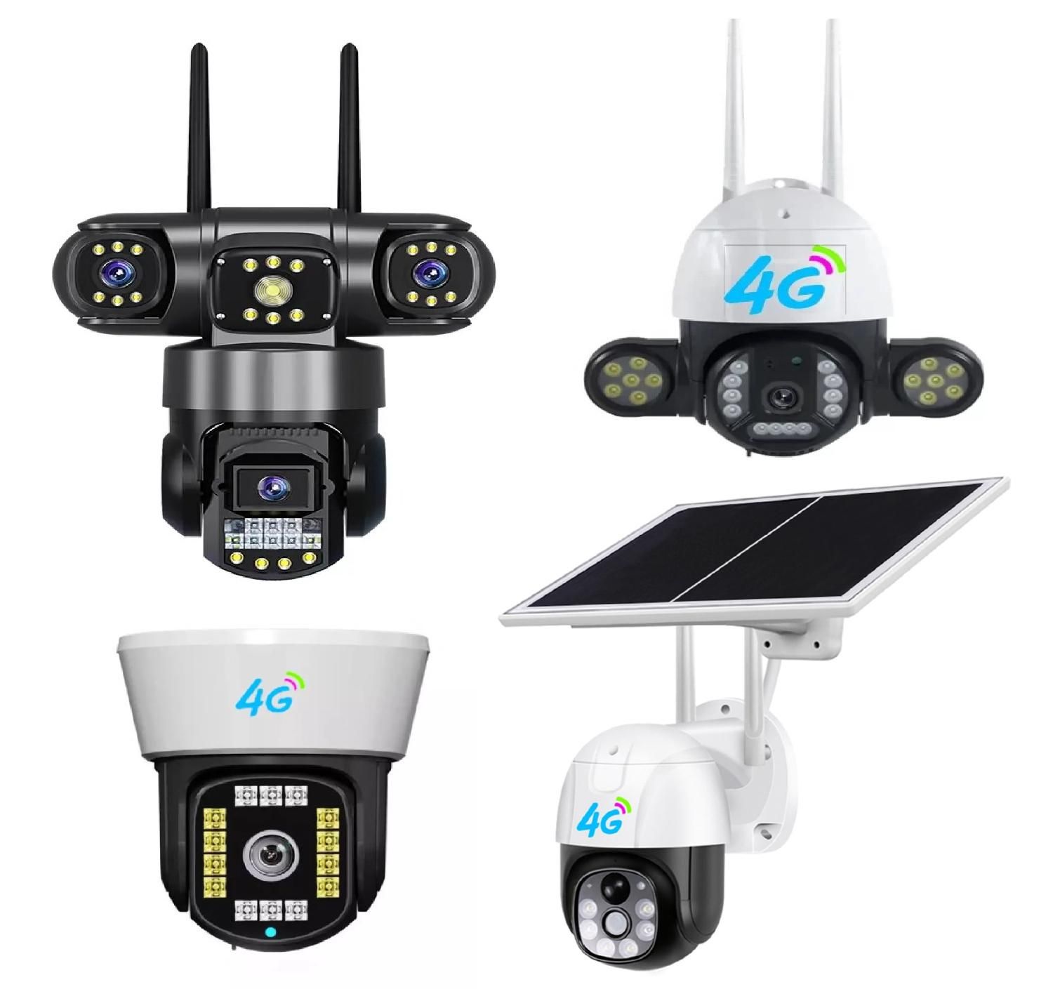 دوربین مداربسته ضدآب چرخشی 3لنز WIFI و سیمکارتی 4G|دوربین مداربسته|تهران, اقدسیه|دیوار