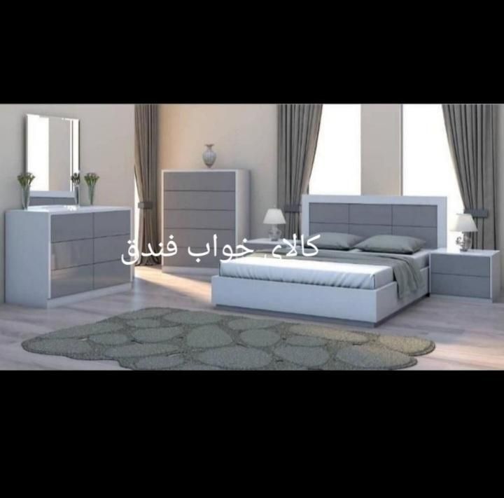 سرویس تختخواب پرتو +تخت+دراور+پاتختی+اینه|تخت و سرویس خواب|مشهد, فرهنگ|دیوار