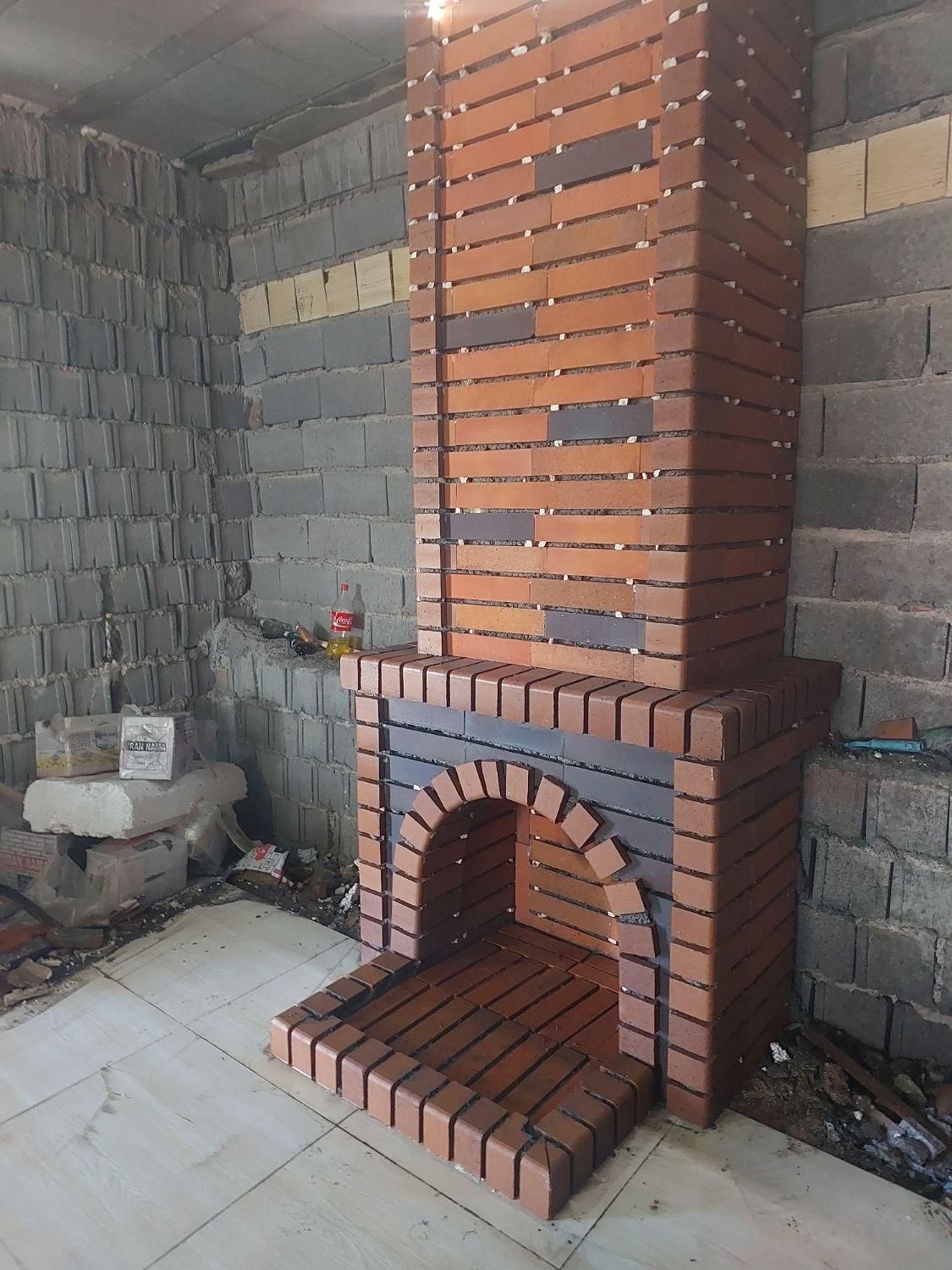 باربیکیوسنگ لاشه سنگ در هم شومینه کاهرنگ کاهگل|خدمات پیشه و مهارت|یاسوج, |دیوار