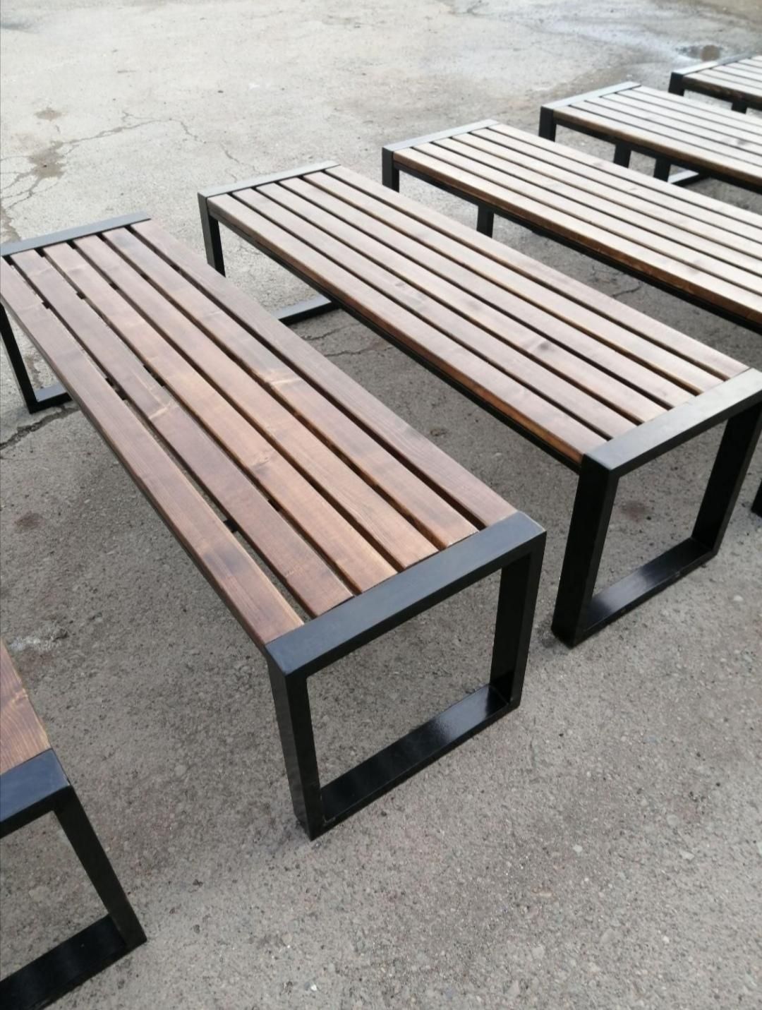 نیمکت فلزی چوبی/کافی شاپ/باغی/روف گاردن/فضای باز|صندلی و نیمکت|تهران, شهر‌زیبا|دیوار