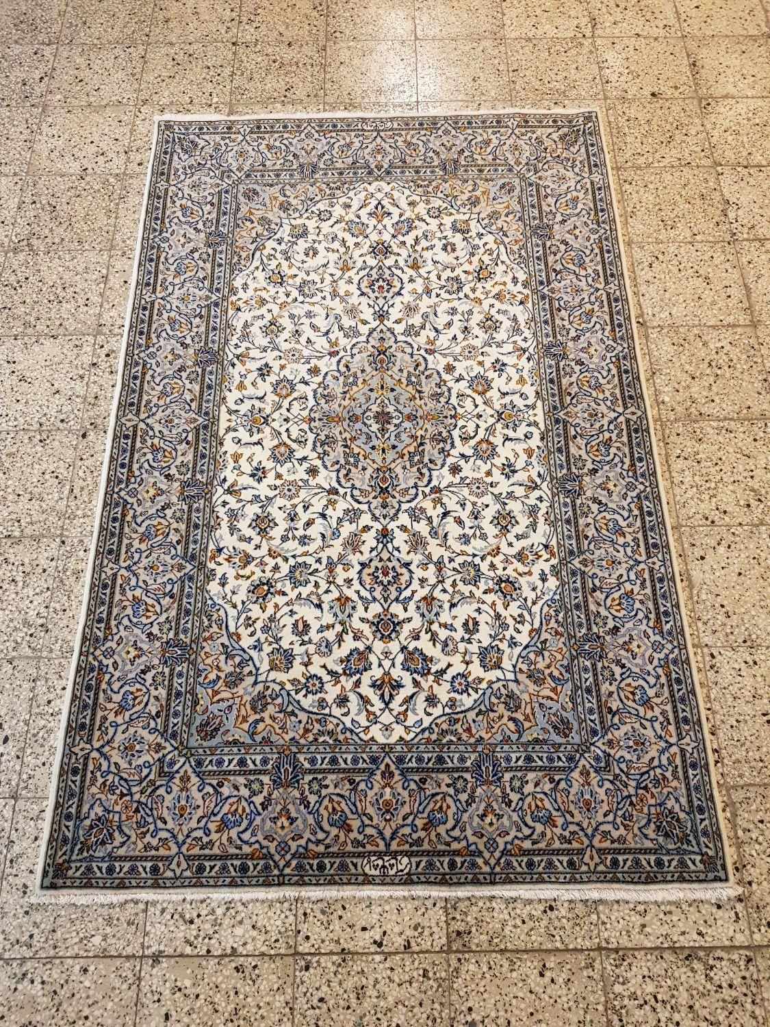 قالیچه‌ دستباف تک شادسر کاشان کرک مارکدار لچک‌ترنج|فرش|تهران, بازار|دیوار