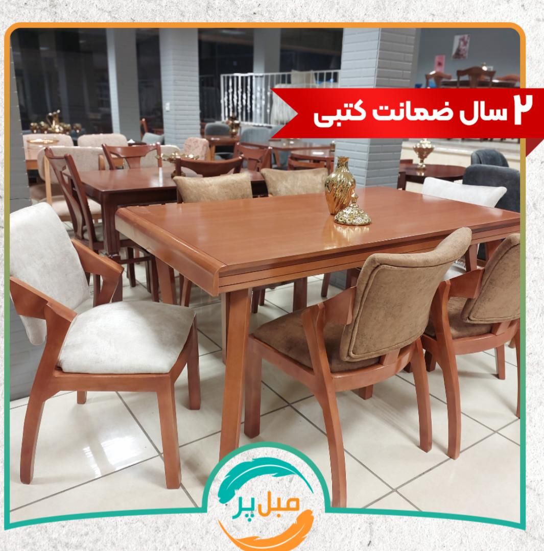 ناهارخوری مدل پیچک ،ترکیب ۴-۶-۸ نفره ،مبلمان پَر|میز و صندلی غذاخوری|کرمان, |دیوار