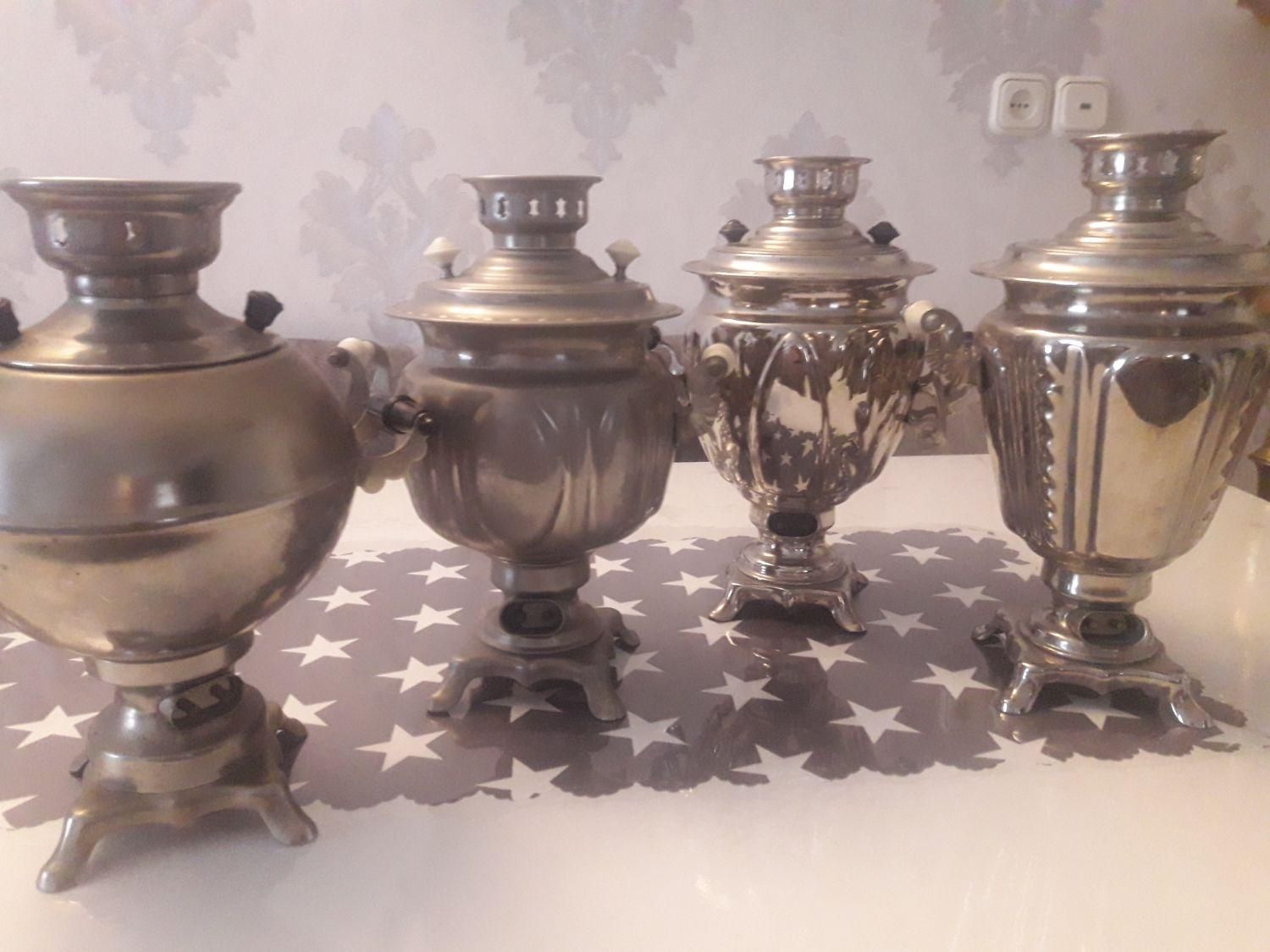 سماور برنجی روسی برقی|سماور، چای‌ساز، قهوه‌ساز|تهران, جنت‌آباد جنوبی|دیوار