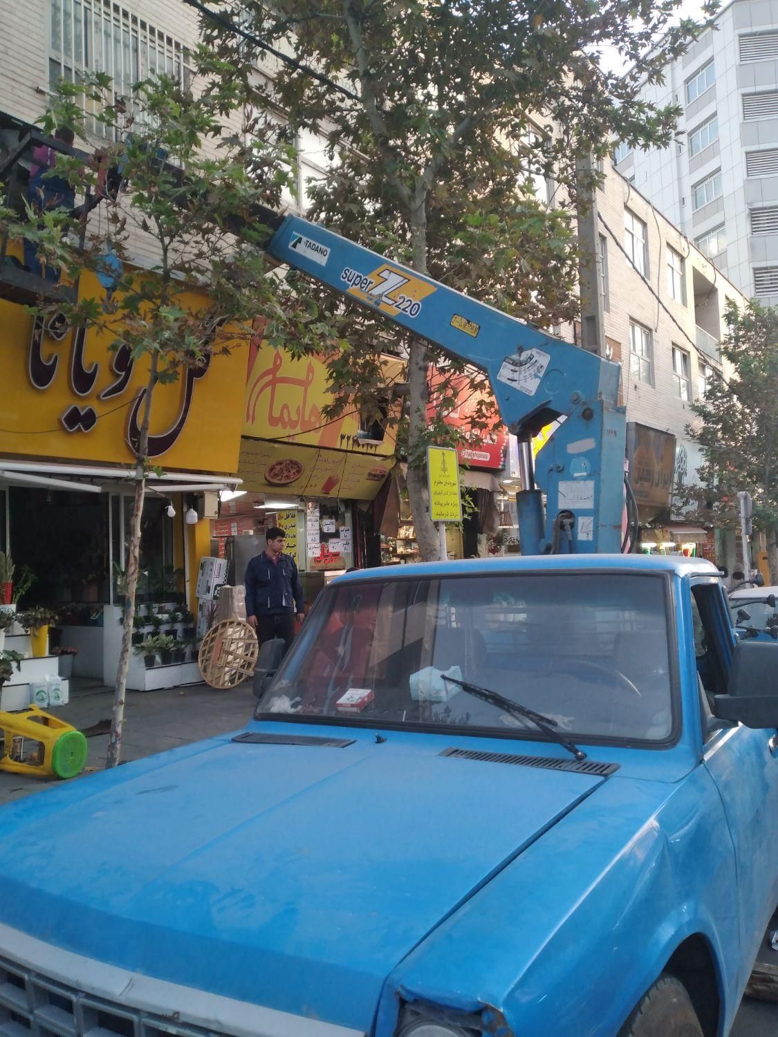 نیسان جرثقیل با سبدبالابر 10متری برای فضاهای محدود|خدمات حمل و نقل|کرج, کمالشهر|دیوار