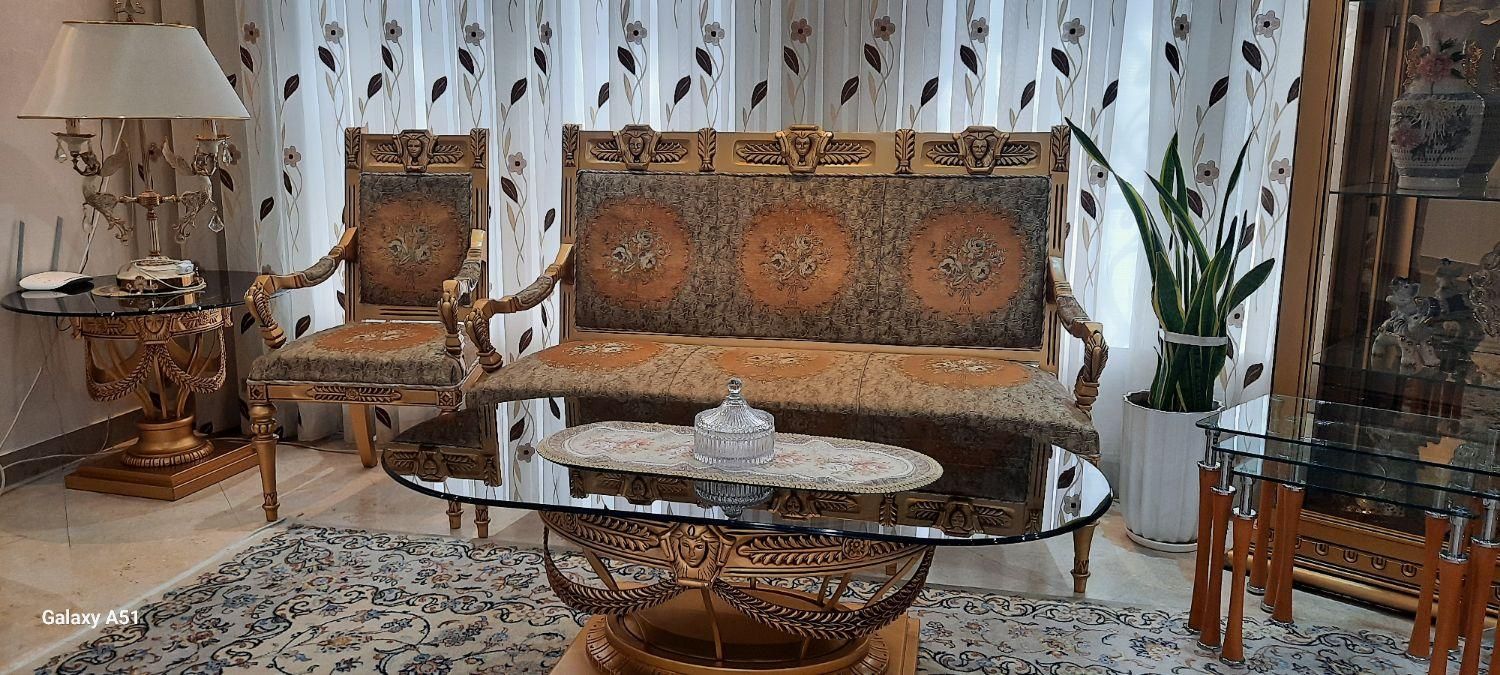 مبلمان استیل ۹ نفره ، به همراه میز نهارخوری ۸ نفره|مبلمان خانگی و میز عسلی|تهران, ایران|دیوار
