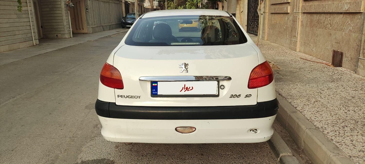 پژو 206 sd v20 بدون رنگ تک برگ سند|خودرو سواری و وانت|شاهین‌شهر, فردوسی|دیوار