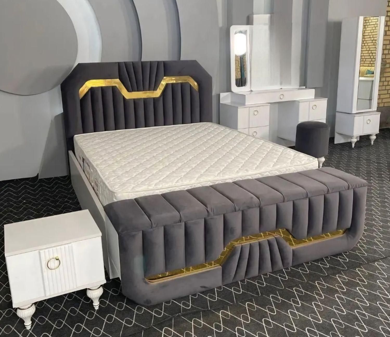 تخت خواب دونفره تولیدی بروایه شعبه اصلی دغاغله|تخت و سرویس خواب|اهواز, دغاغله|دیوار