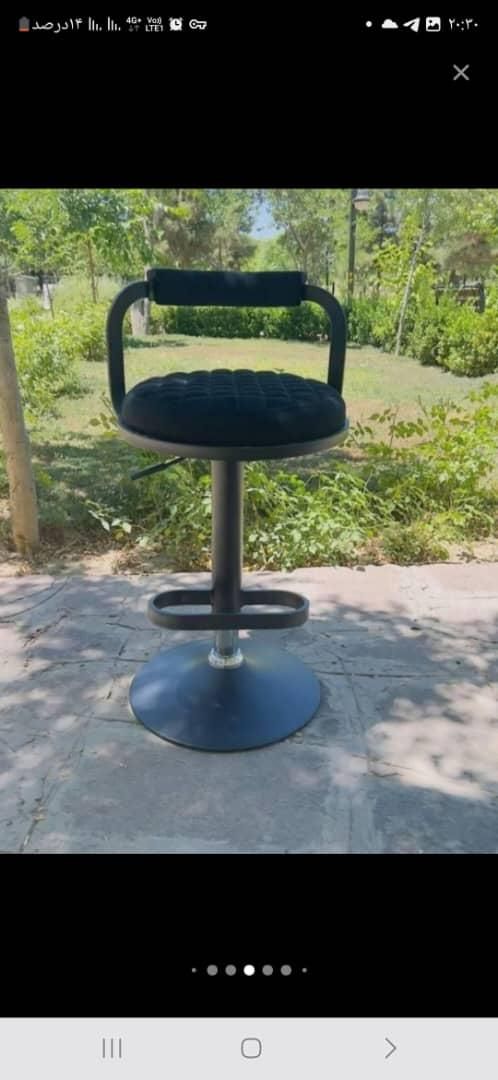 صندلی اپن کف چرم پشت لوزی مغزی ارتفاع۸۵جک روغنیt12|میز و صندلی غذاخوری|مشهد, عبادی|دیوار