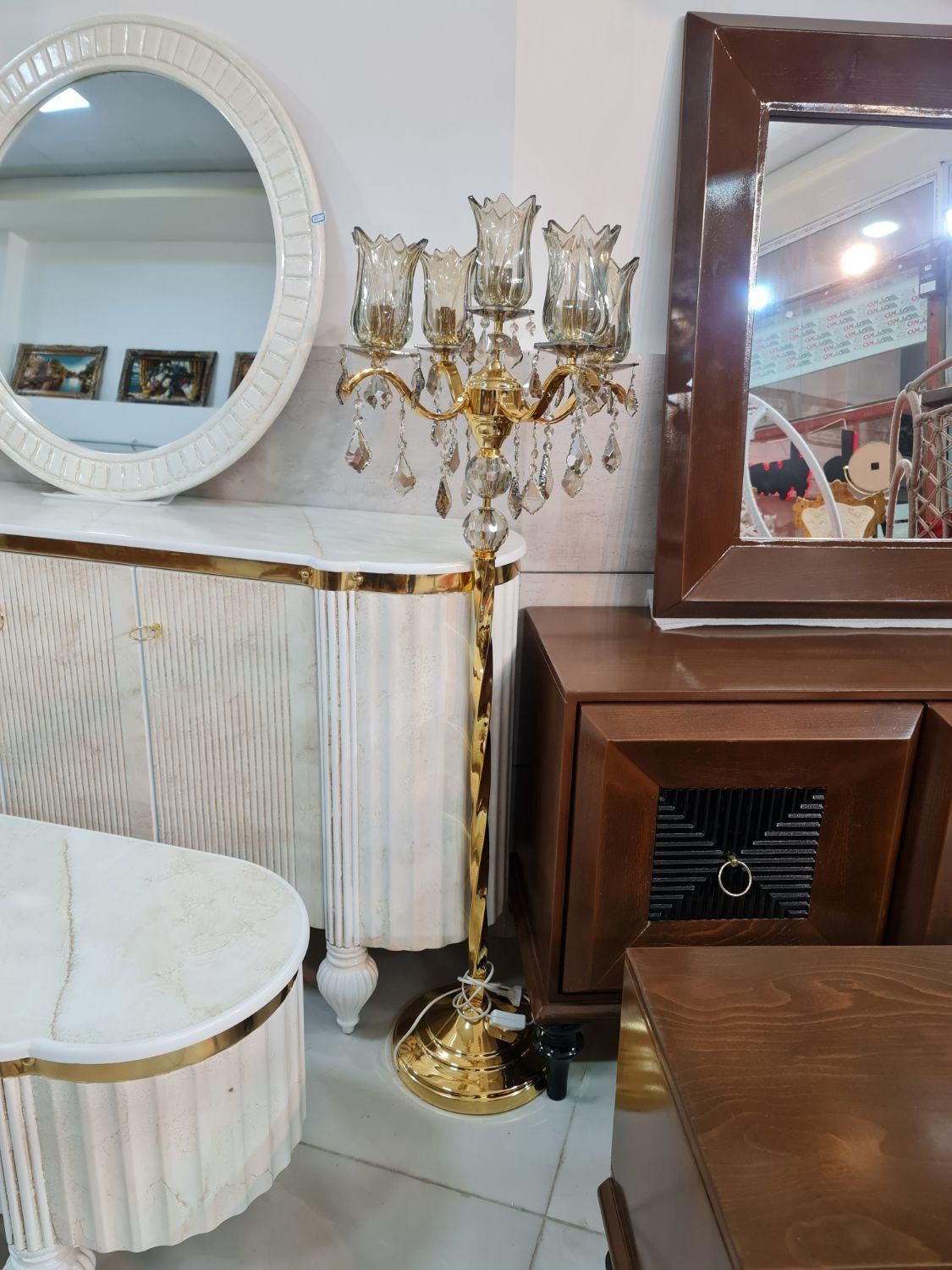 آباژور مدل شاخه ای،کنار سالنی لوستردار،کنارسالنی|چراغ خواب و آباژور|ارومیه, |دیوار