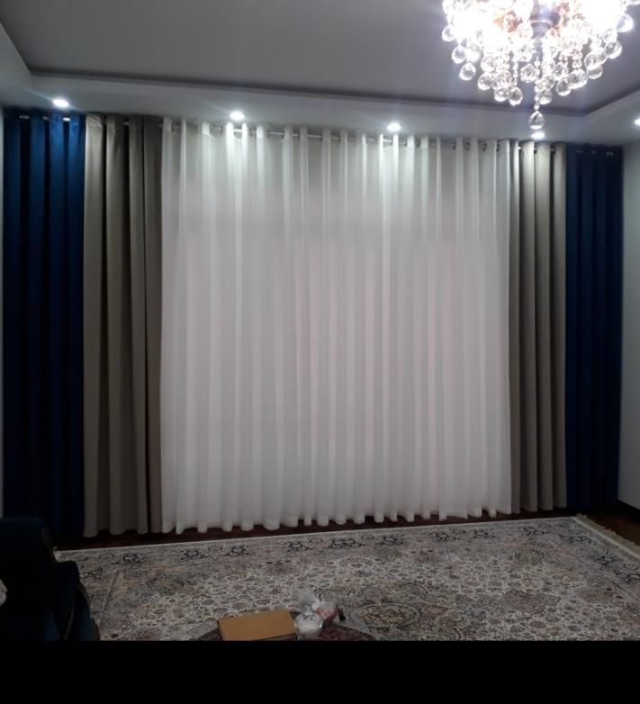 پرده پذیرایی  اتاق خوابی سالنی|پرده، رانر، رومیزی|کرج, شاهین‌ویلا|دیوار