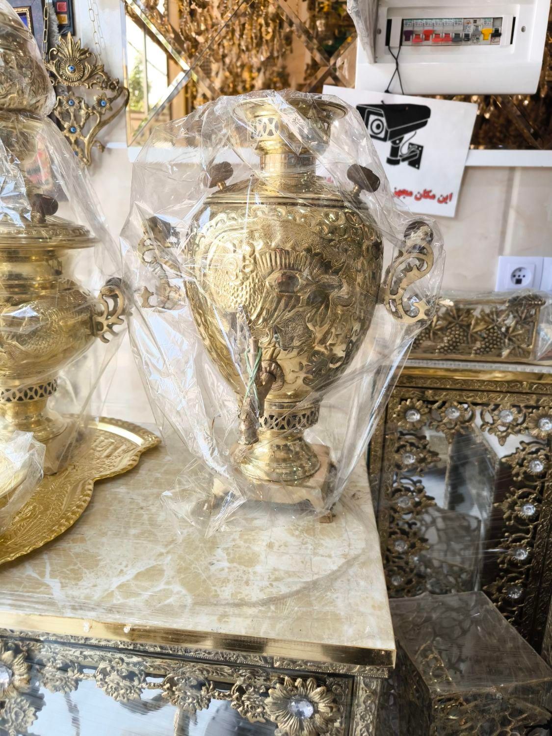 اقساط با چک برنز تولیدی لوستربرنزی سرویس عروس|قوری، کتری، قهوه‌ساز دستی|قم, نیروگاه|دیوار