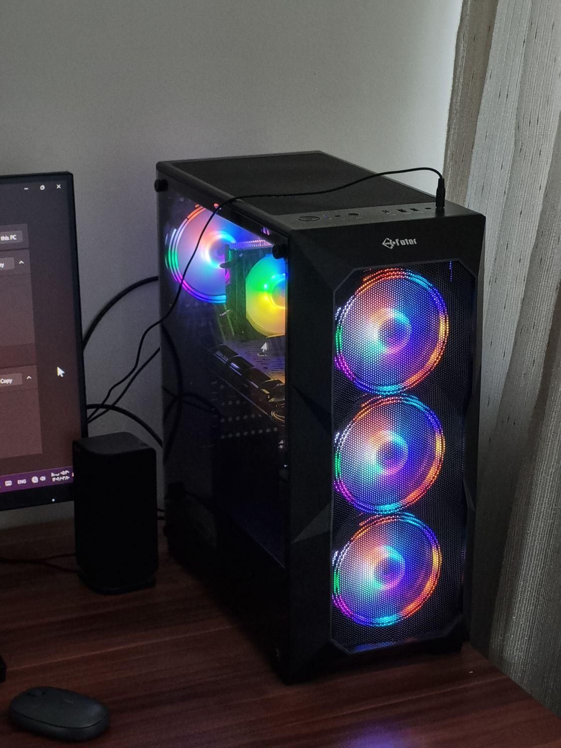 کیس گیمینگ rx5700xt با مانیتور و لوازم|رایانه رومیزی|تهران, نارمک|دیوار