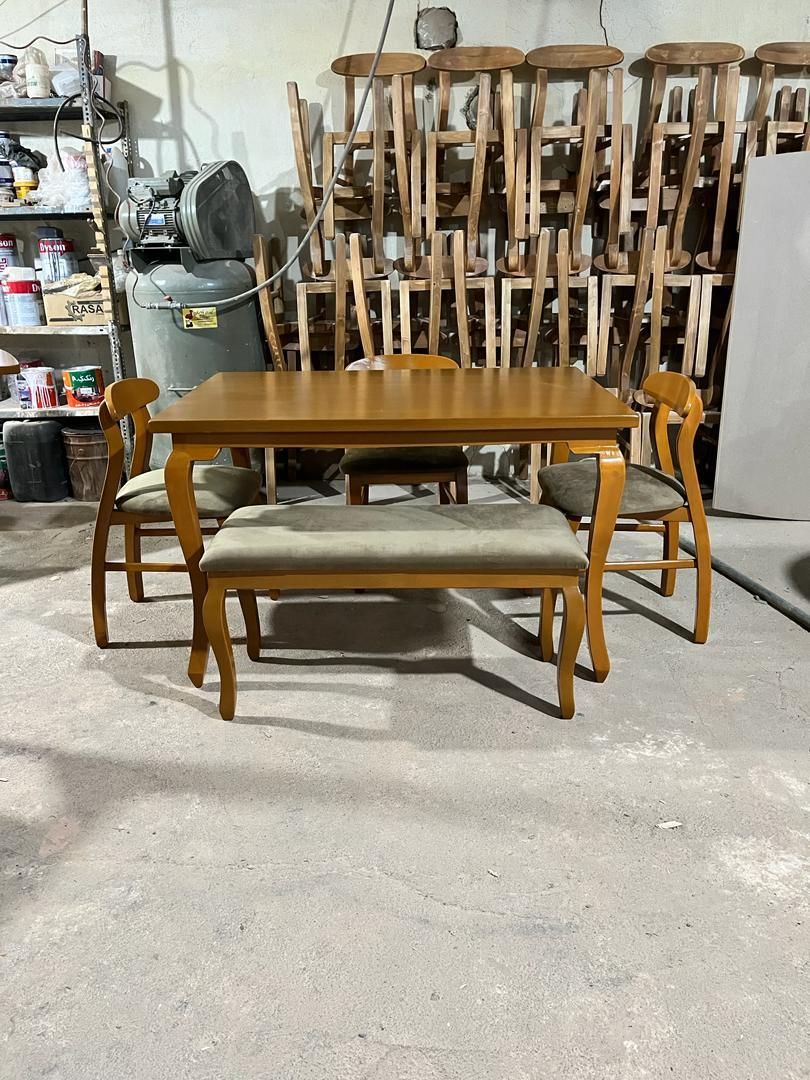 میز نهارخوری سم آهویی چوب روس نراد|میز و صندلی غذاخوری|تهران, شهرک ولیعصر جنوبی|دیوار