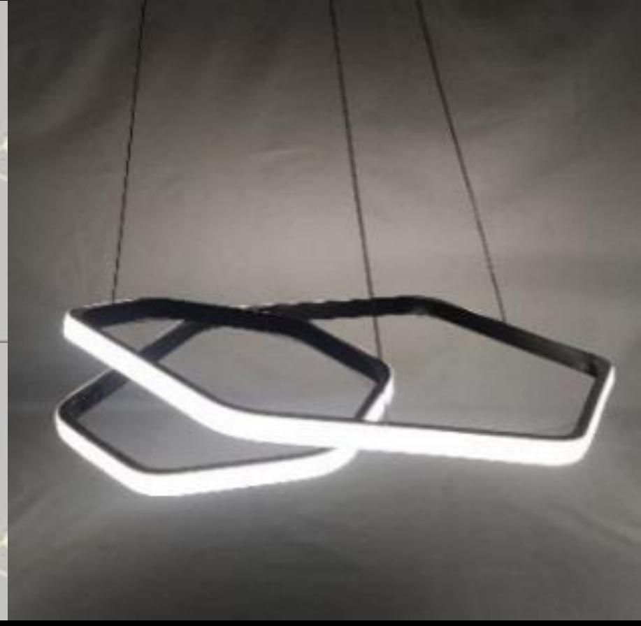 لوستر3حلقه.شش ضلعی.ریموت دار.برق رویال|لوستر و چراغ آویز|اصفهان, شیخ اشراق|دیوار