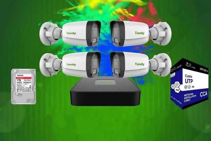 پک دوربین مداربسته IP برند جهانی TIANDY شنوددار|دوربین مداربسته|سیرجان, |دیوار