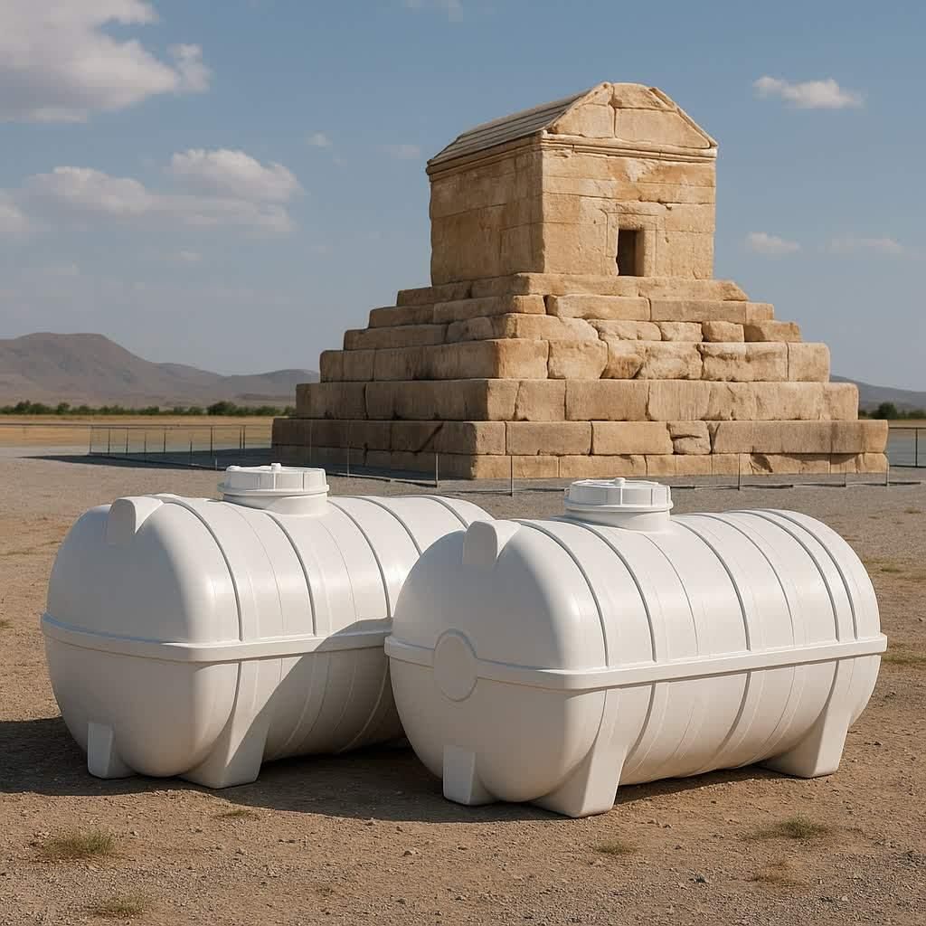 مخزن آب 2400 تانکر منبع سه لایه باغ زمین|مصالح و تجهیزات ساختمان|رودهن, |دیوار