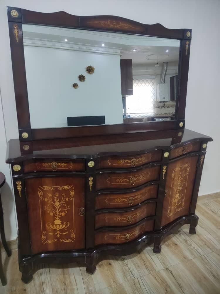 ست آینه کنسول بزرگ  بوفه  میز تلفن|بوفه، ویترین، کنسول|رشت, گلسار|دیوار