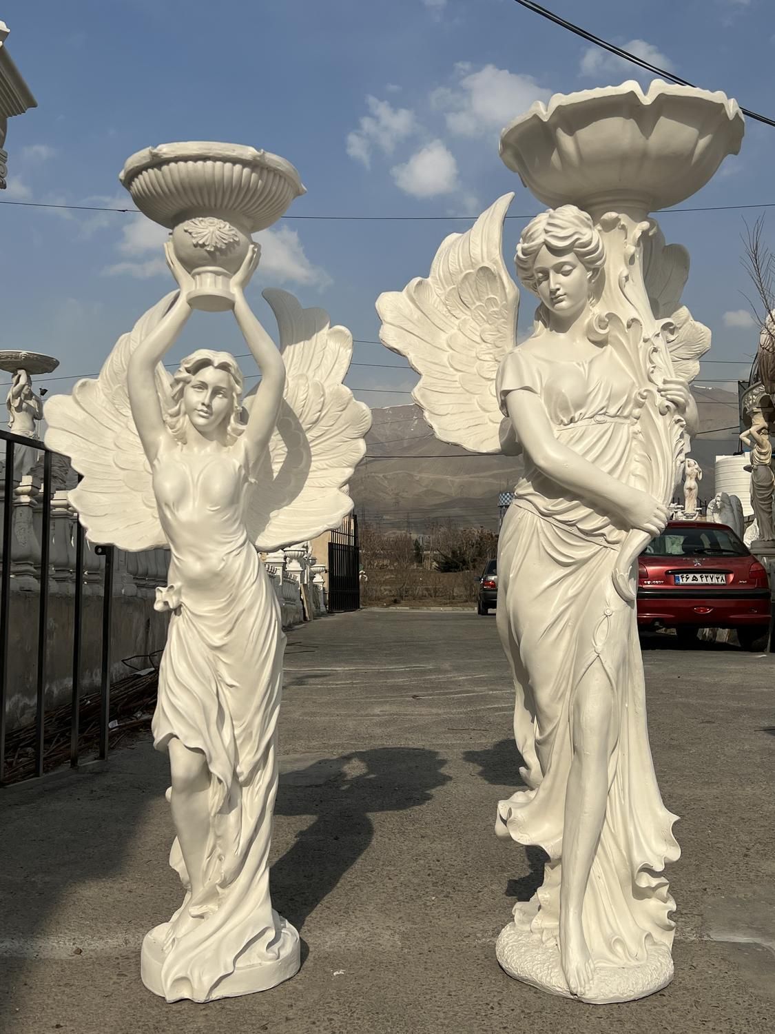 مجسمه آبنما تندیس فرشته حوض نیمکت باغی گلدان|مصالح و تجهیزات ساختمان|تهران, شهرک دانشگاه|دیوار