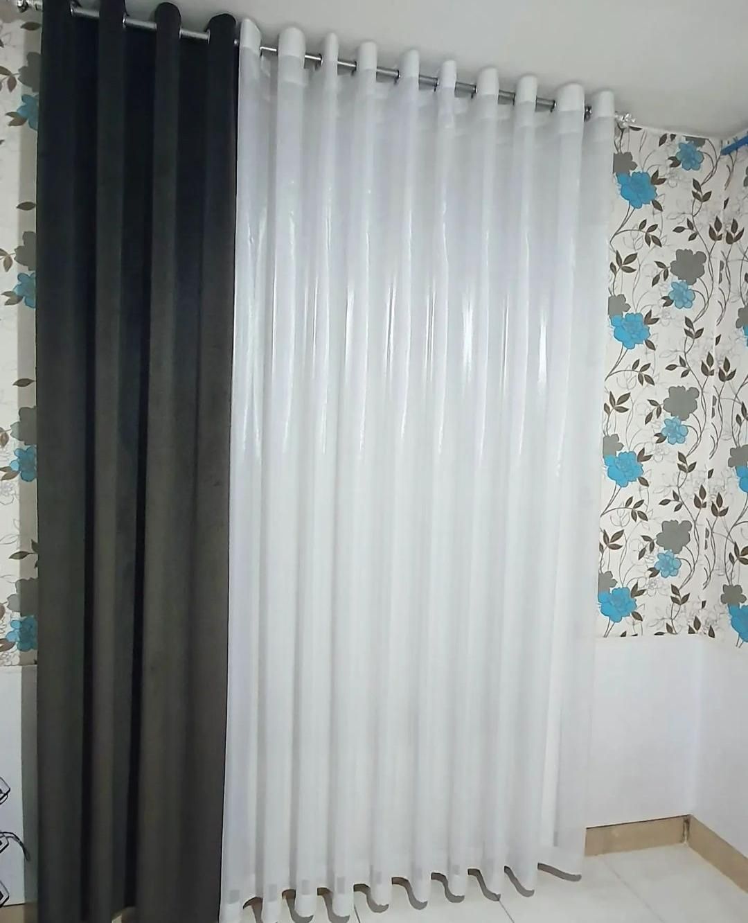 پرده آماده پذیرایی تحویل|پرده، رانر، رومیزی|مشهد, الهیه|دیوار