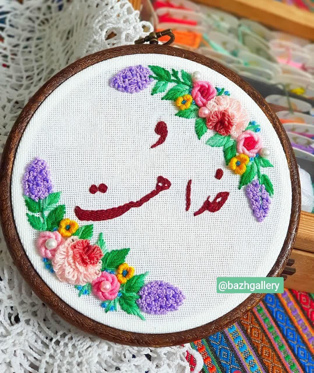 تابلو گلدوزی شده با دست طبق سلیقه ی شما|تابلو، نقاشی، عکس|تهران, مشیریه|دیوار