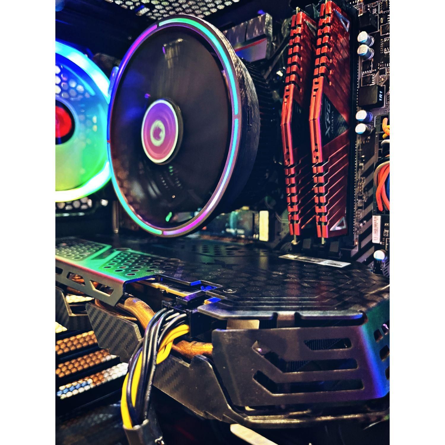 کیس کامپیوتر گیمینگ ۱۶ گیگ رم ۸ گرافیک z270 rgb|رایانه رومیزی|تهران, اندیشه (شهر زیبا)|دیوار