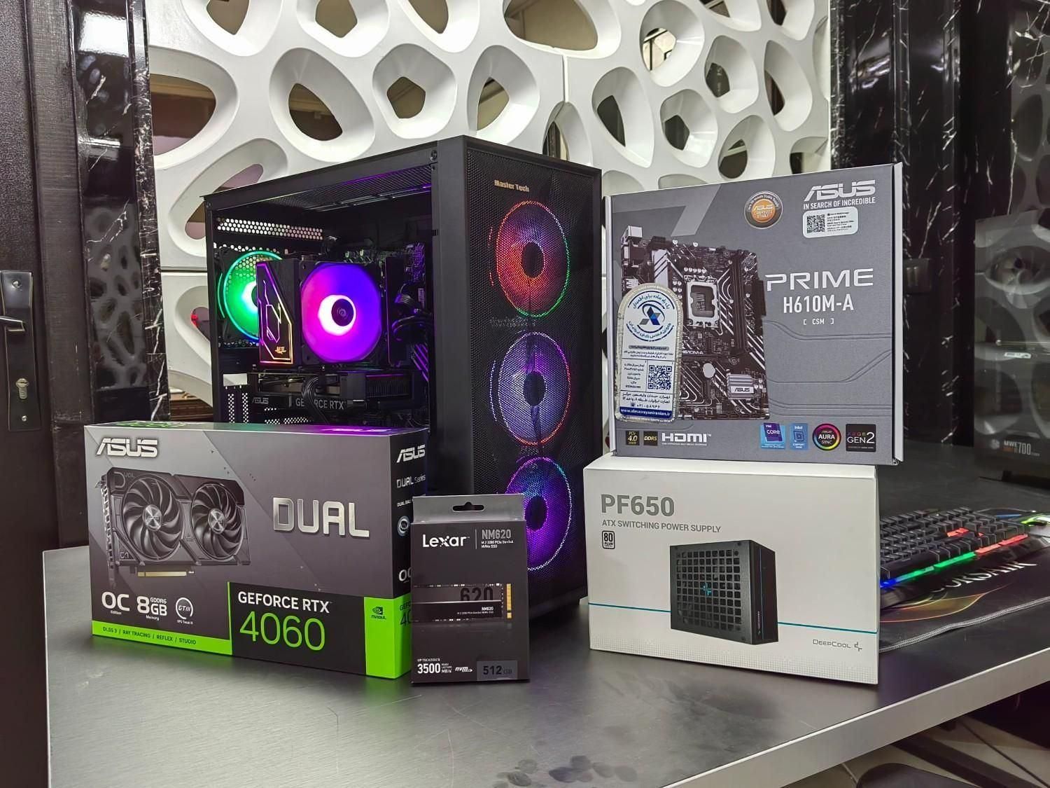 کیس گیمینگ RTX4060 نسل 14 کیس RGB آکبند|رایانه رومیزی|شیراز, معالی‌آباد|دیوار