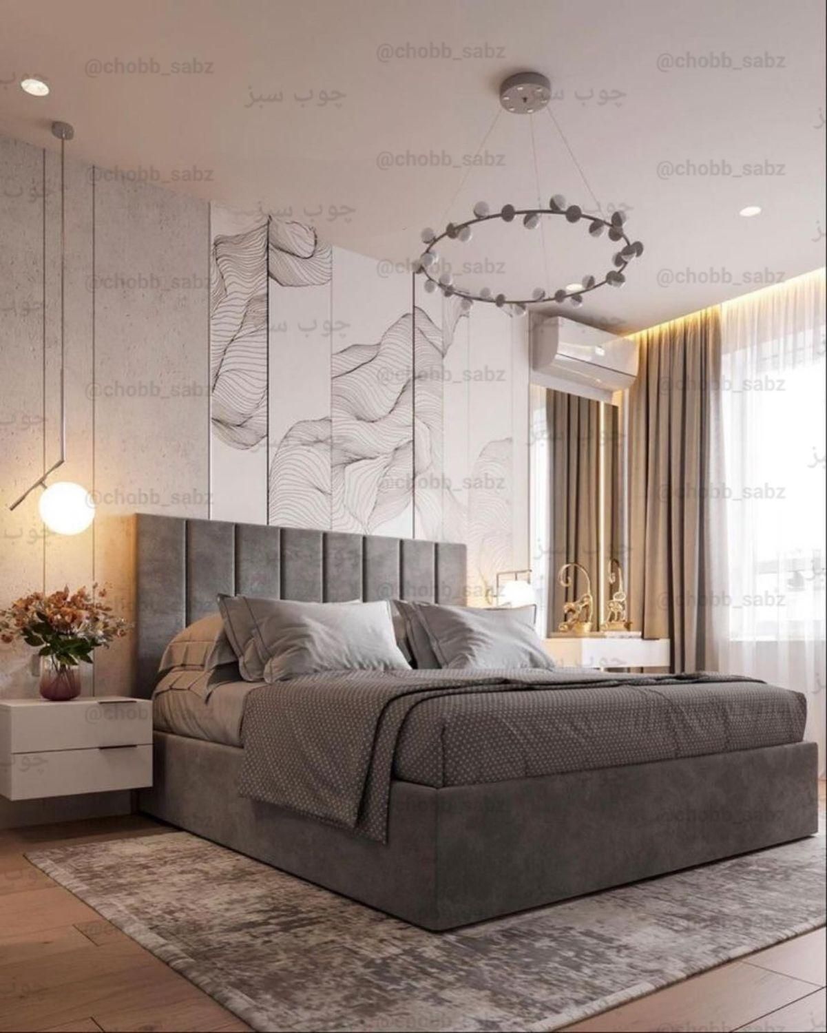 سرویس خواب مدل ماهور|تخت و سرویس خواب|قروه, |دیوار