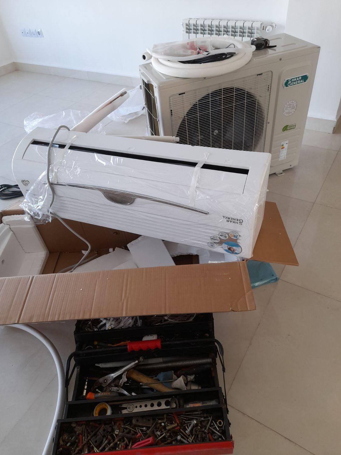 نصب کولرگازی خدمات شارژ گاز سرویس تعمیرات نصب پکیج|خدمات پیشه و مهارت|رشت, گلسار|دیوار