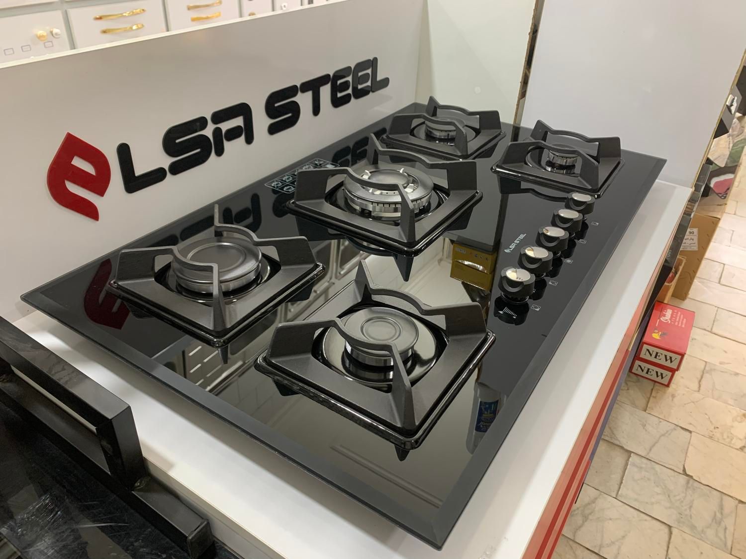 گاز ۵شعله شیشه|اجاق گاز و لوازم برقی پخت‌وپز|یزد, |دیوار