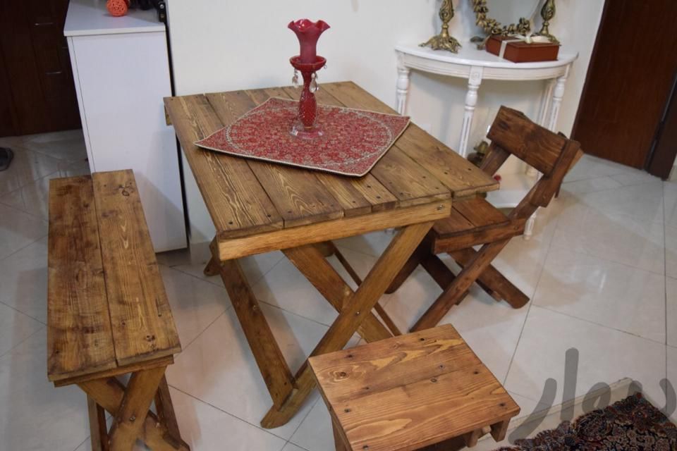 میز و صندلی ناهارخوری چوبی|میز و صندلی غذاخوری|مشهد, فدک|دیوار