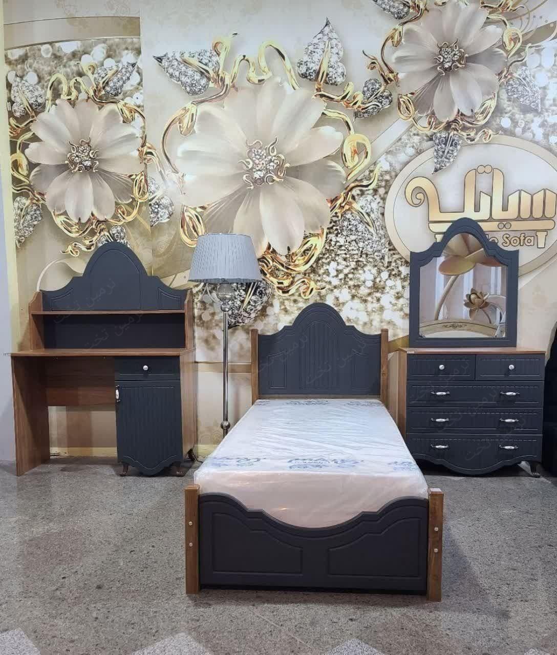 تخت خواب تک نفره دیاموند|تخت و سرویس خواب|کرج, ساسانی (قلمستان)|دیوار