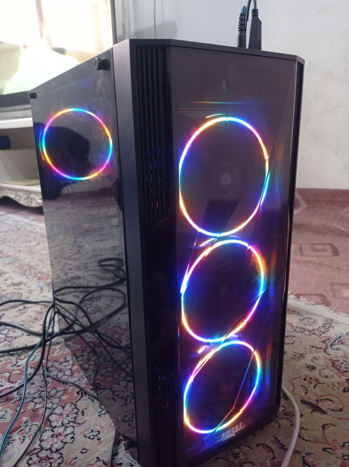 کامپیوتر گیمینگ rx580 8g نسل 9 pc سیستم کیس گرافیک|رایانه رومیزی|پاکدشت, |دیوار