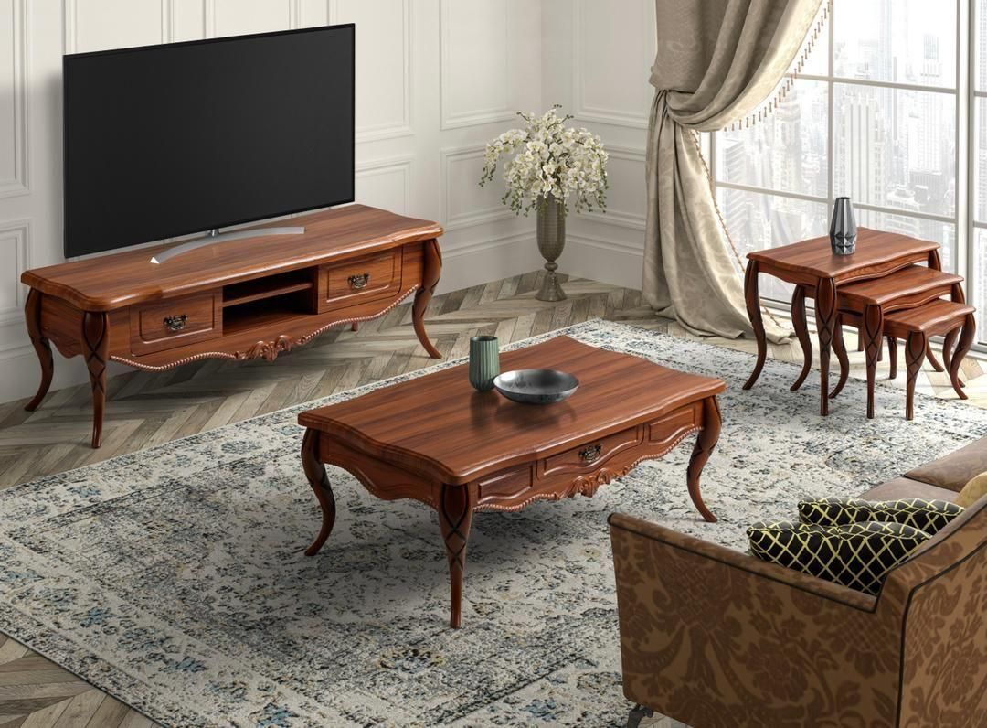 جلو مبلی و عسلی مدل پیچک ست آینه کنسول و تی وی|مبلمان خانگی و میز عسلی|خرمآباد, |دیوار