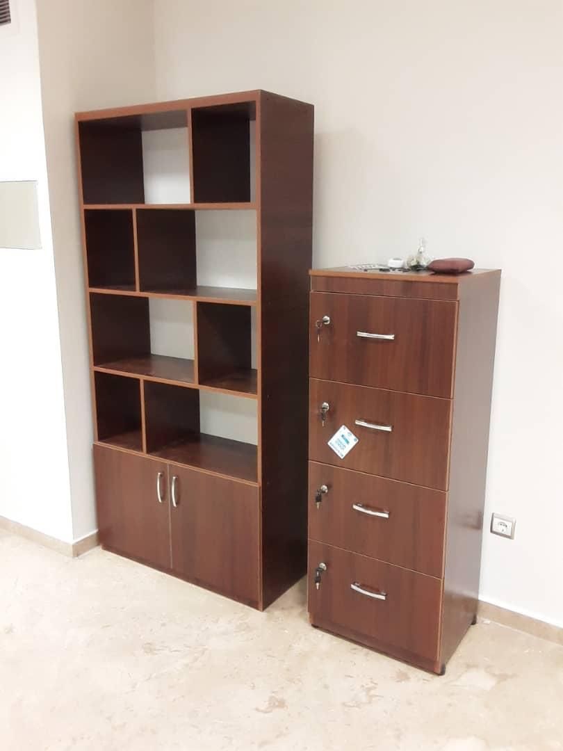 میز اداری کتابخانه اداری مبلمان اداری (آجری)|دفتر کار|تهران, گلستان (شهرک راه آهن)|دیوار